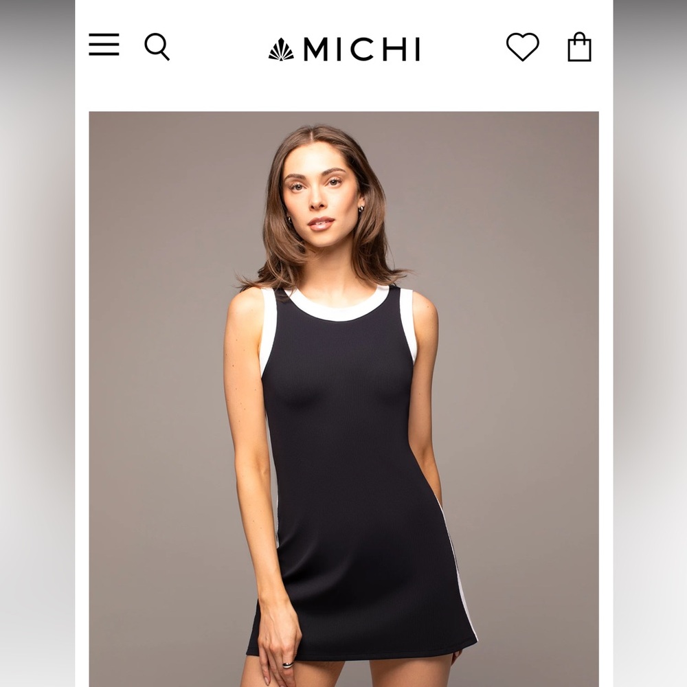 MICHI Black and White tennis dress